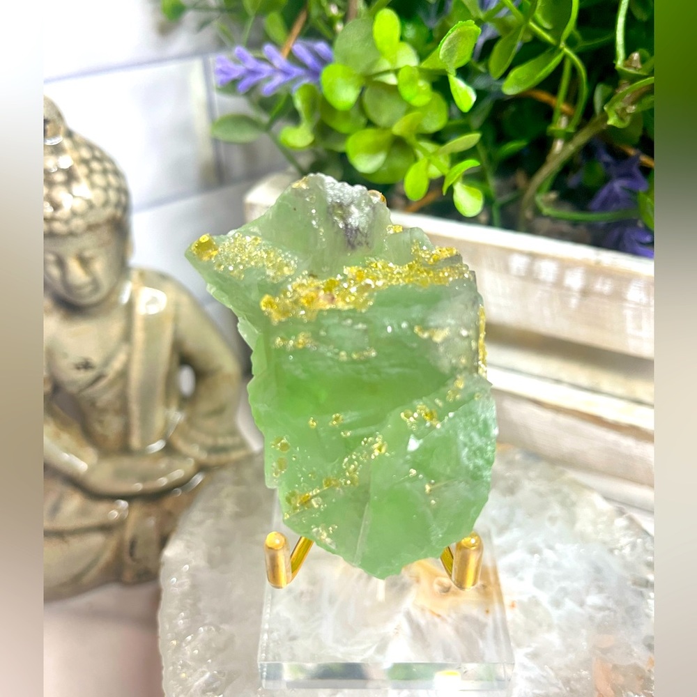 Gem Barite on Fluorite